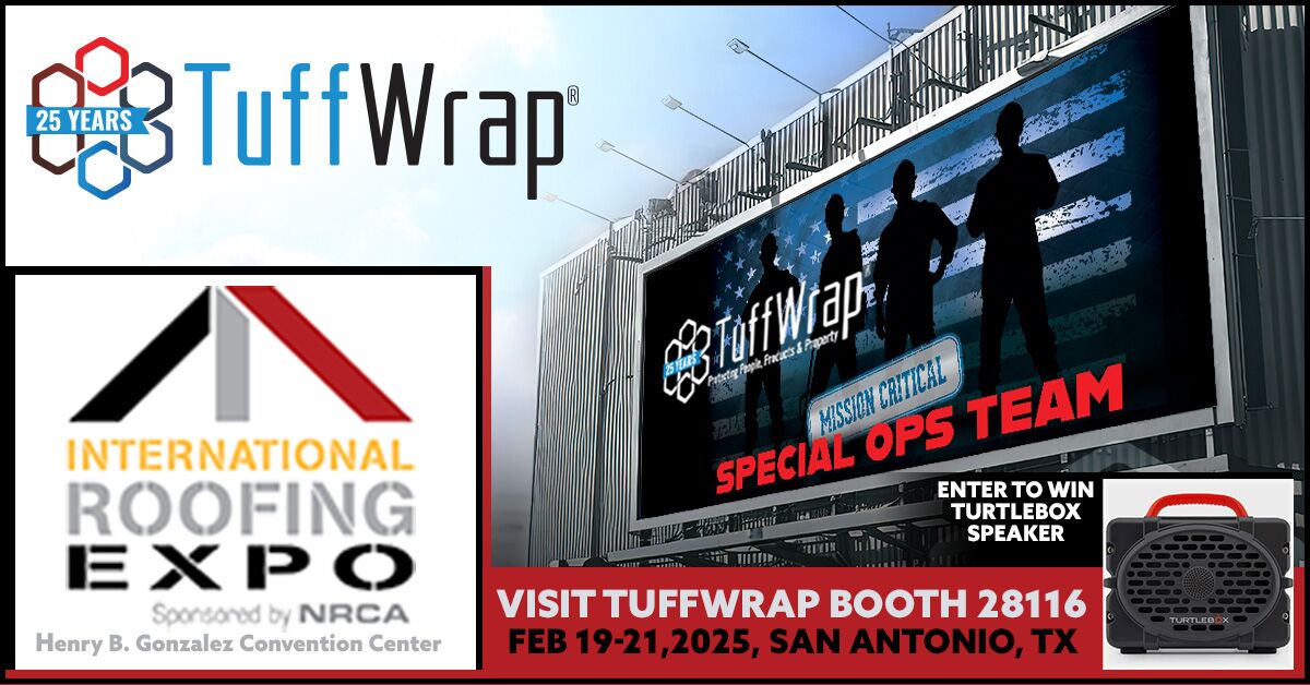 TuffWrap Booth 28116 at The International Roofing Expo 2025