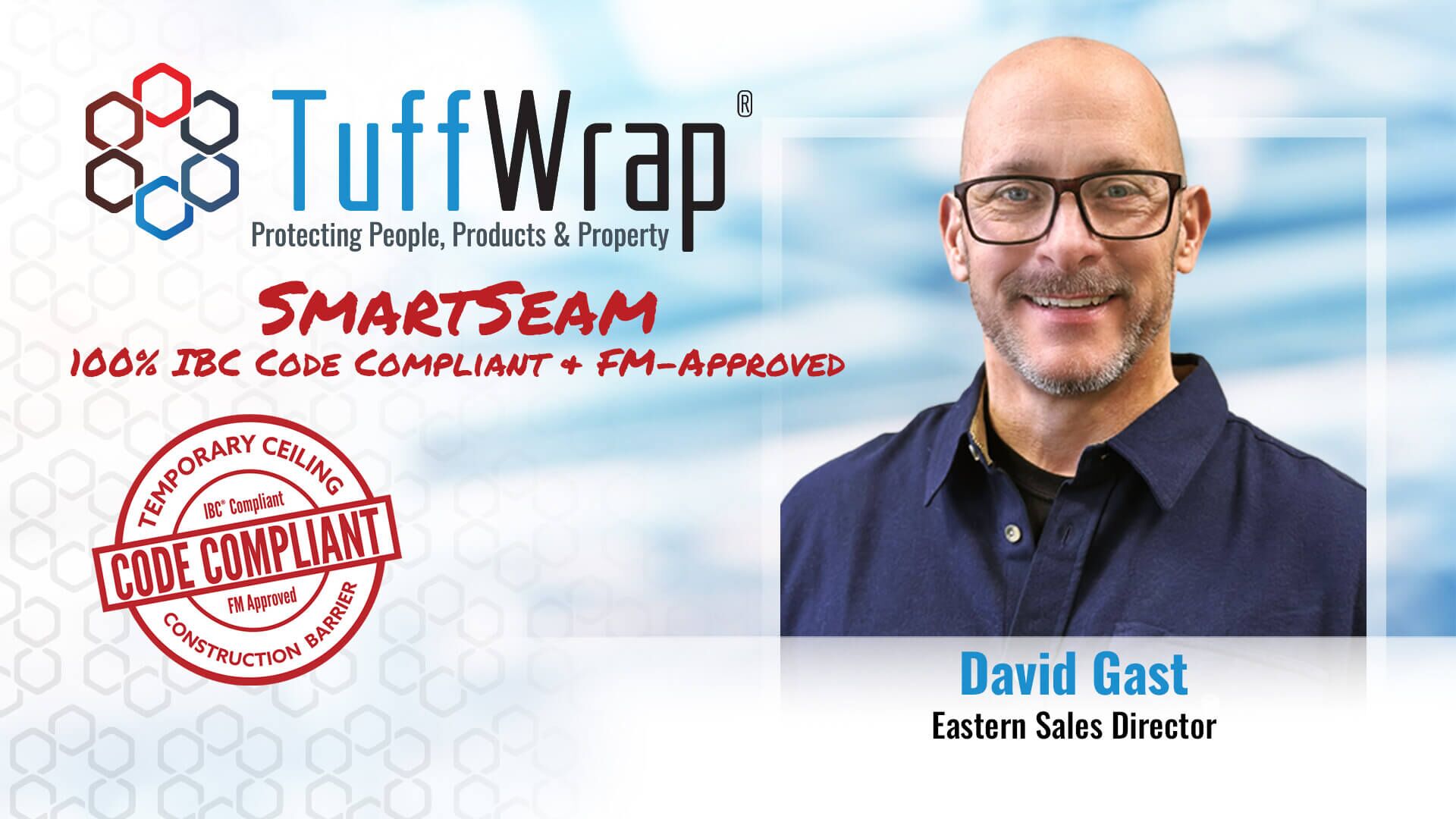David Gast, TuffWrap Eastern Sales Manager, talks about TuffWrap SmartSeam temporary ceiling on Ask the Expert.