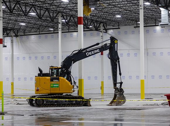 temporary walls for construction for dust containment