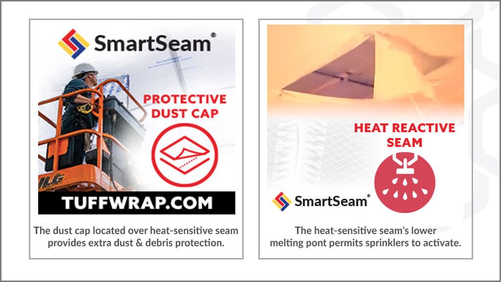 SmartSeam dust cap and heat reactive thread